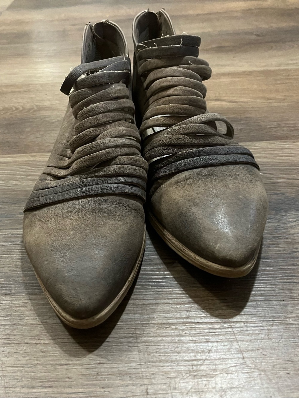 Free People Lost Valley Ankle Boots | Italian Leather | EU 39 | Boho Distressed - Picture 8 of 10